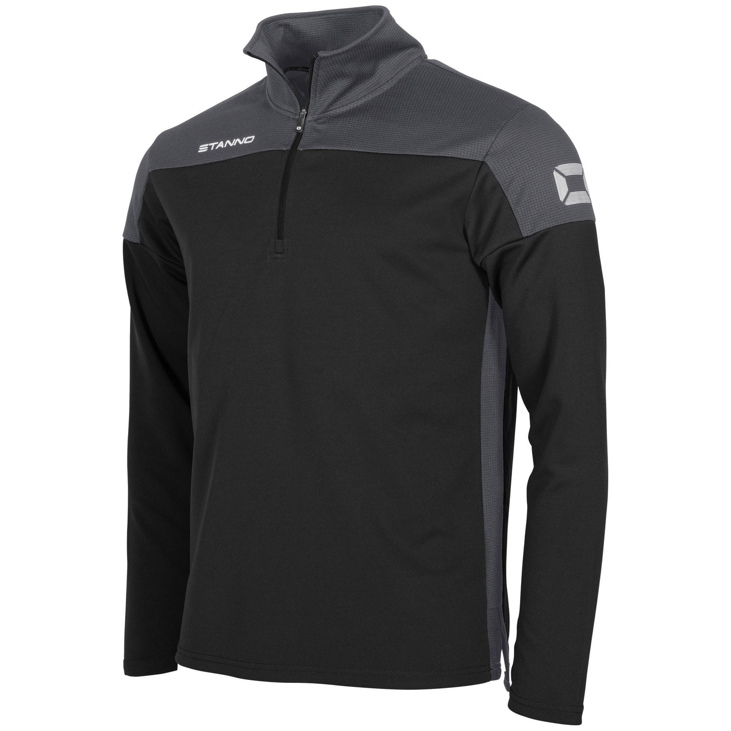 Stanno -Pride 1/4 Zip Top Schwarz/ Grau