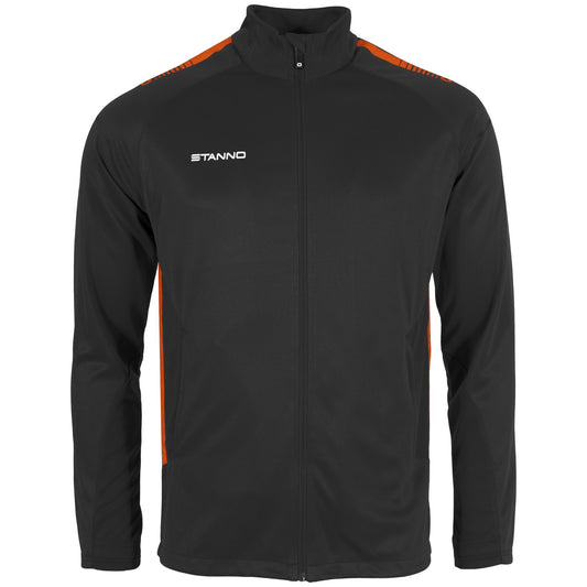 Stanno - First Full Zip Top Schwarz/ Orange