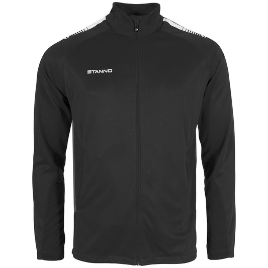 Stanno - First Full Zip Top Schwarz/ Weiß