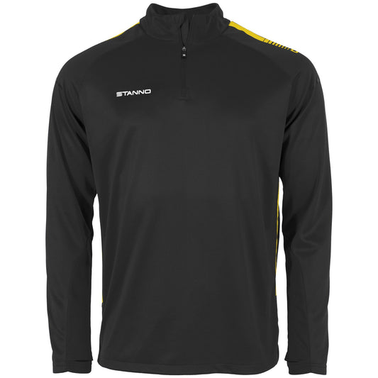 Stanno - First 1/4 Zip Top Schwarz/ Gelb