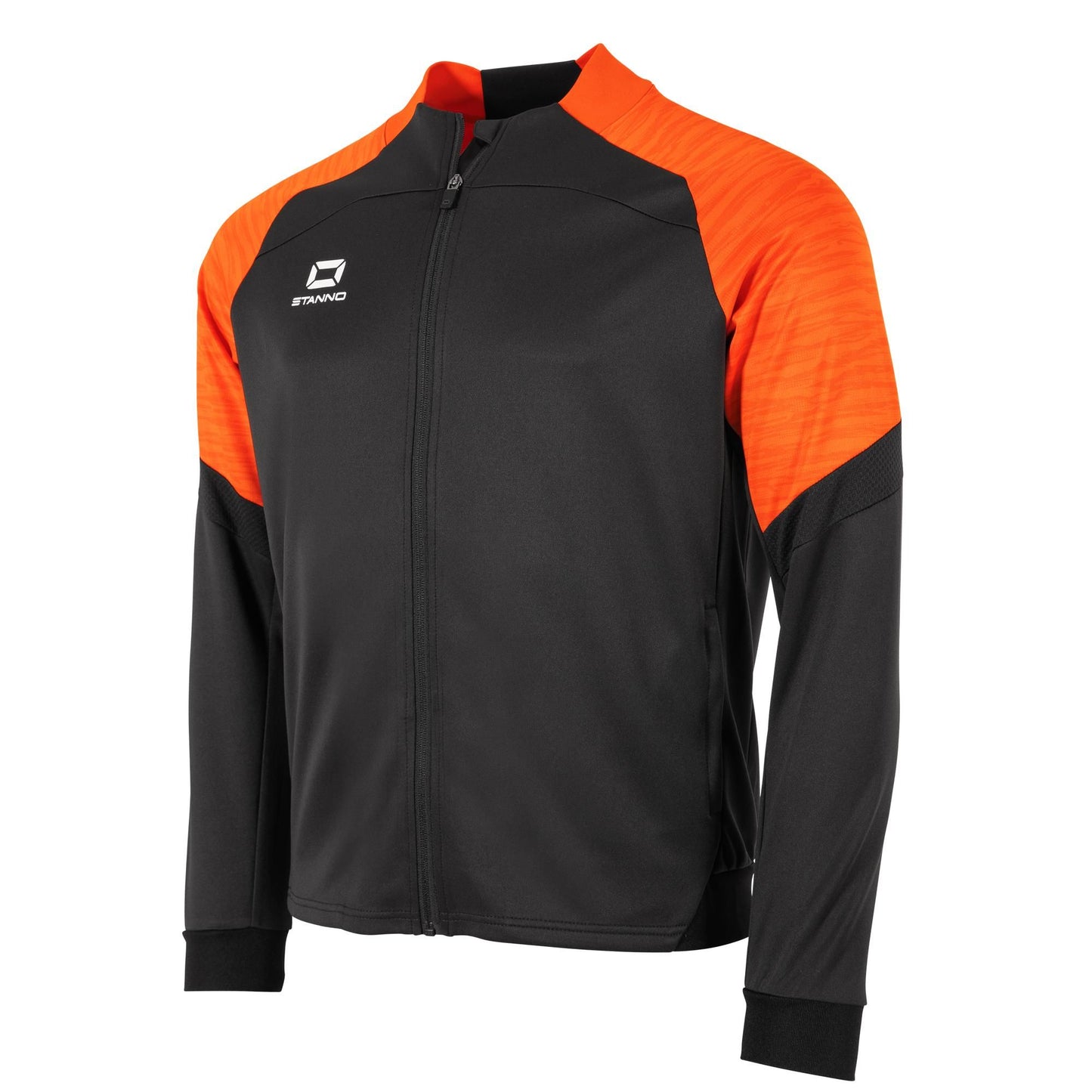 Stanno - Bolt Full Zip Jacke Dunkel Schwarz/ Orange