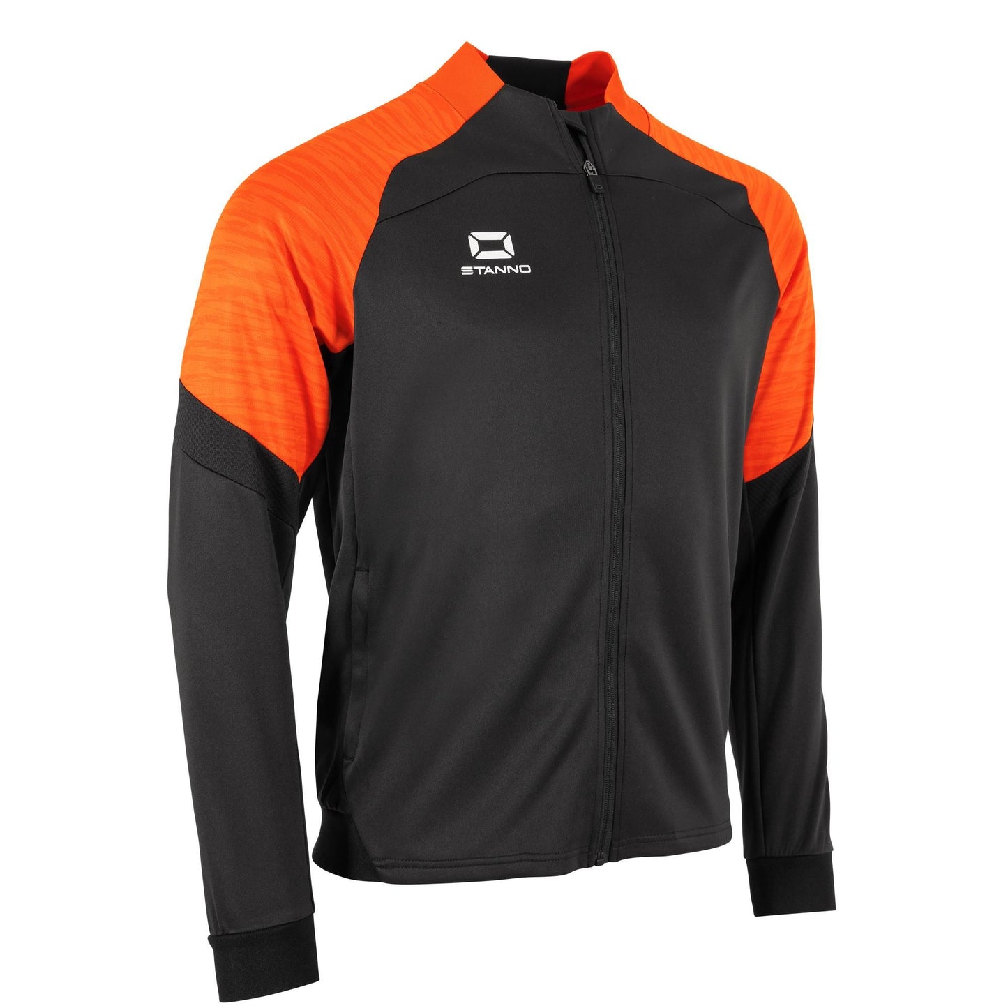 Stanno - Bolt Full Zip Jacke Dunkel Schwarz/ Orange