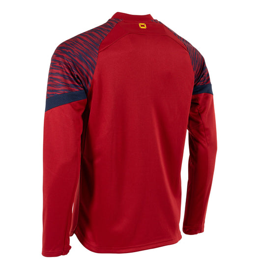 Stanno - Bolt Quarter Zip Top Dunkel Rot