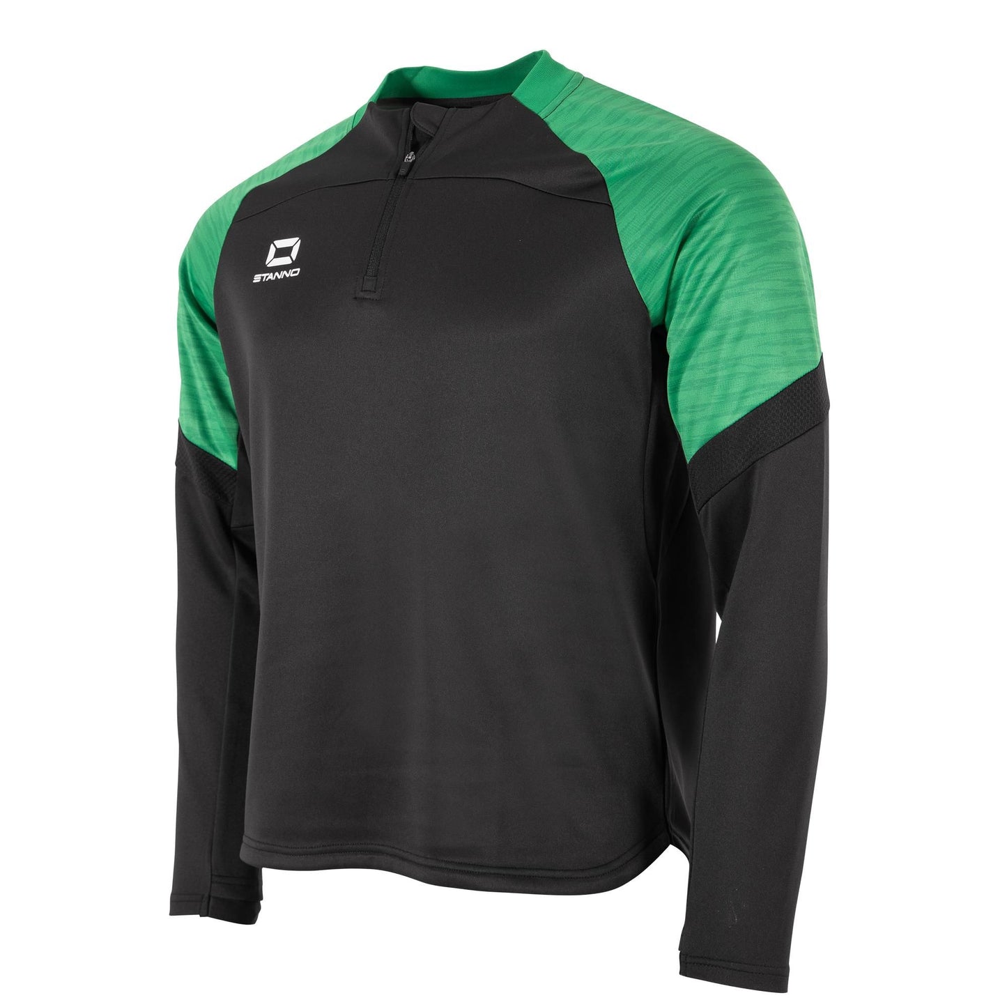 Stanno - Bolt Quarter Zip Top Schwarz/ Grün