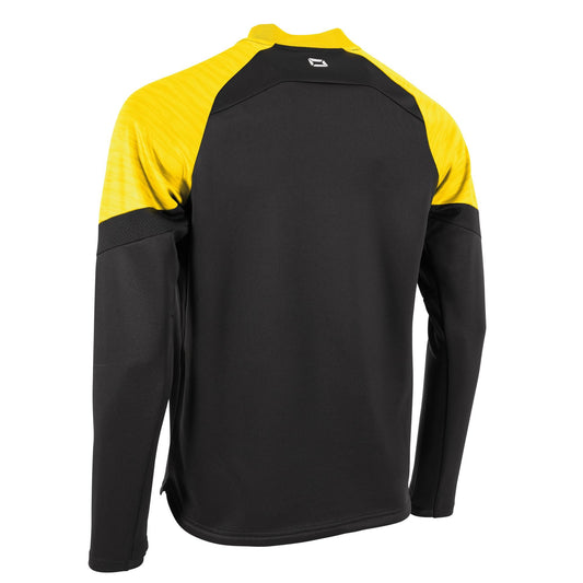 Stanno - Bolt Quarter Zip Top Schwarz/ Gelb