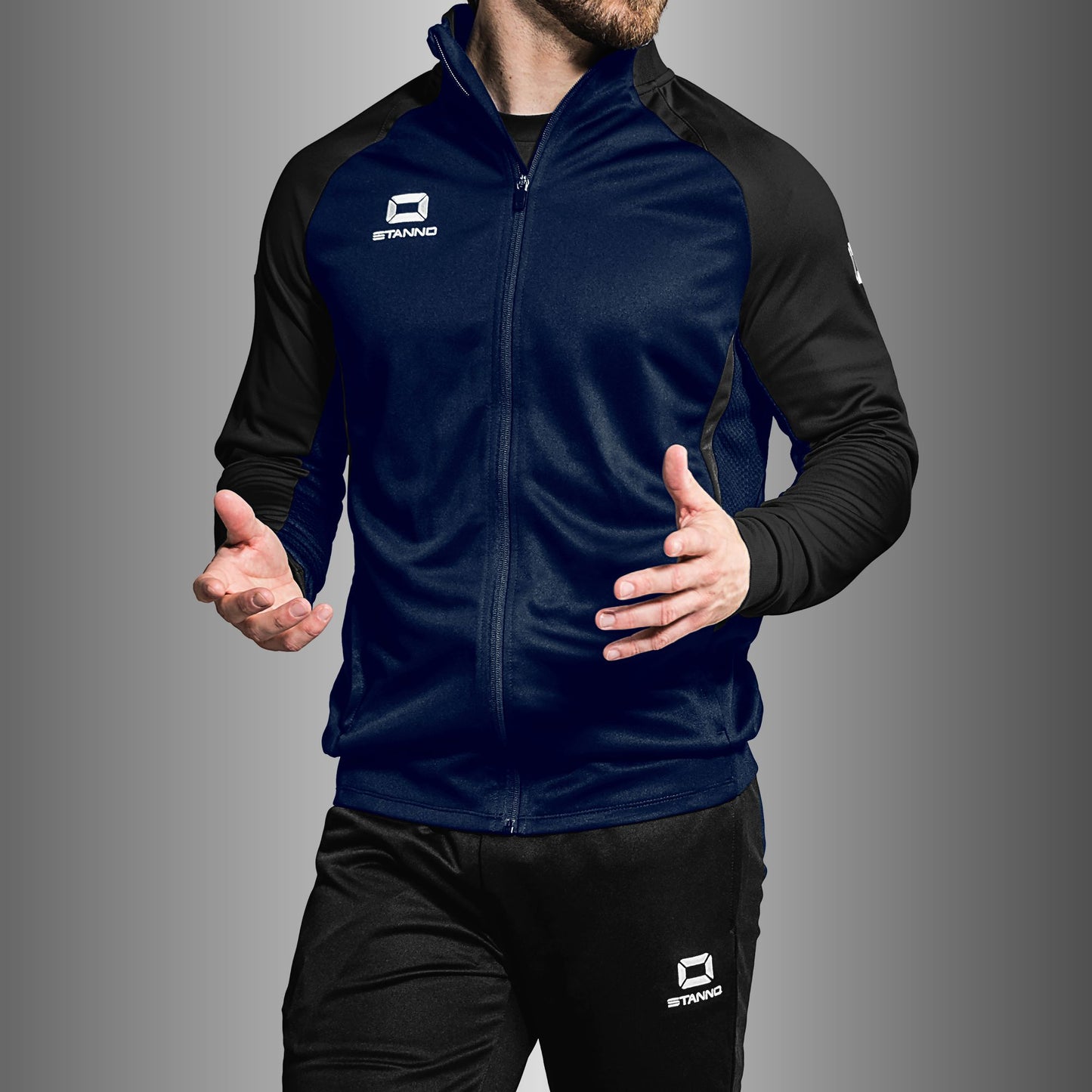 Stanno - Stadio Full Zip Top Marine/ Schwarz