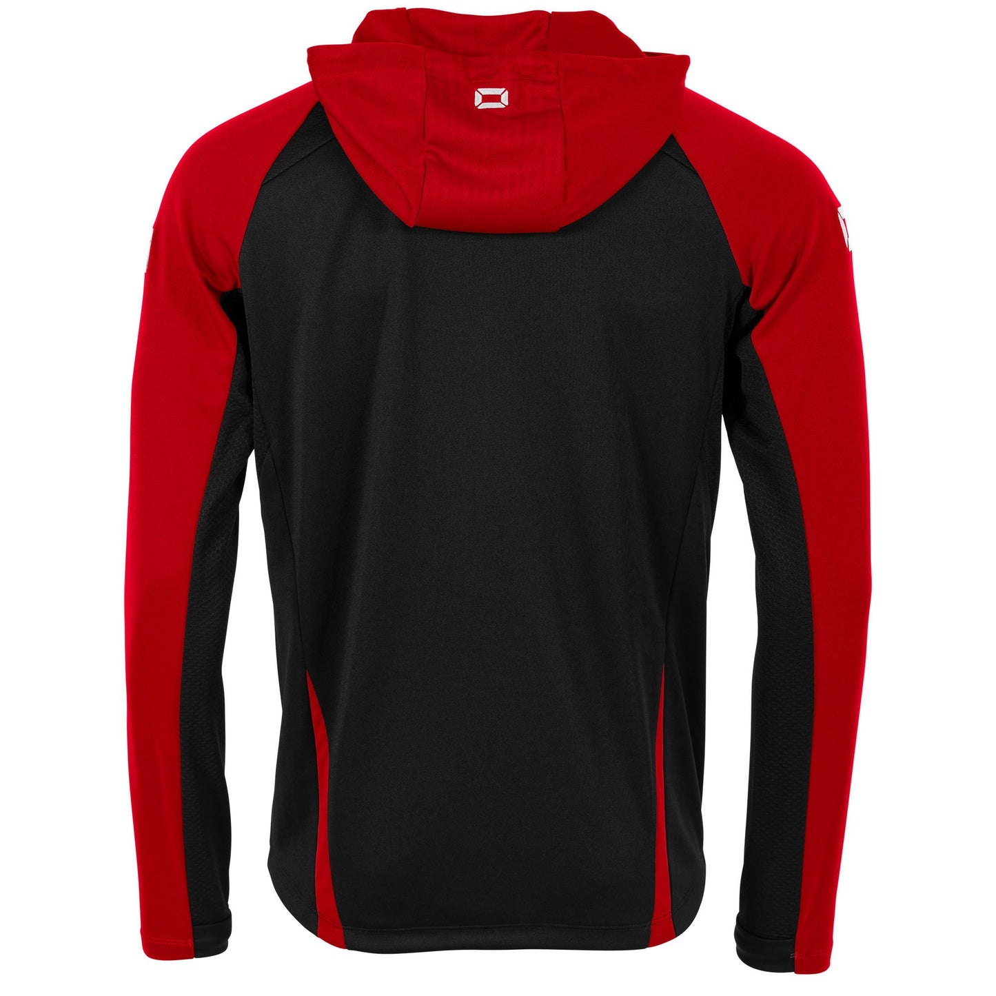 Stanno - Stadio Hooded Full Zip Top Schwarz/ Rot