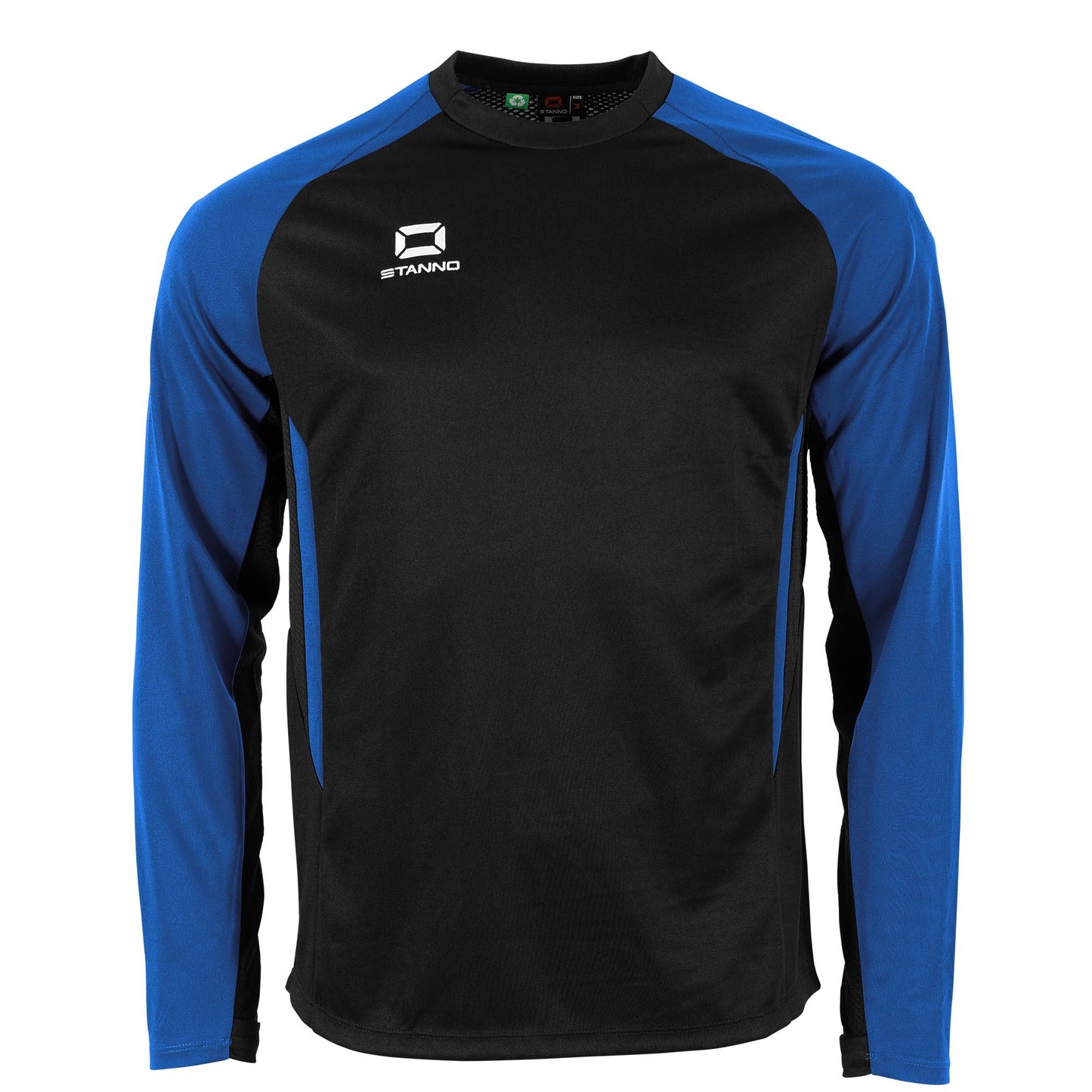 Stanno - Stadio Round Neck Top Schwarz/ Royal Blau