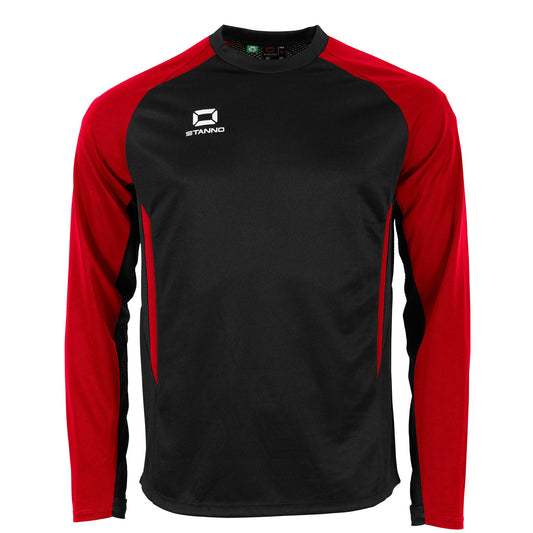 Stanno - Stadio Round Neck Top Schwarz/ Rot