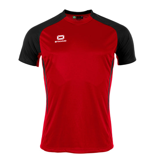 Stanno - Stadio T-Shirt Unisex Schwarz/ Rot
