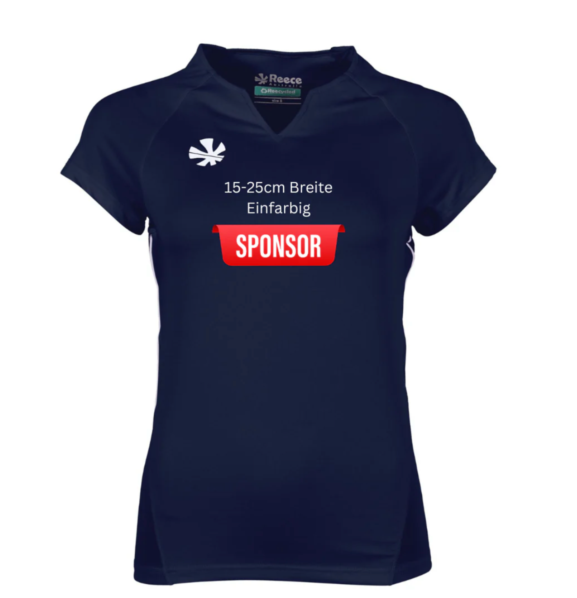 Druck - Sponsor Einfarbig 15-25cm Breite/ Größe