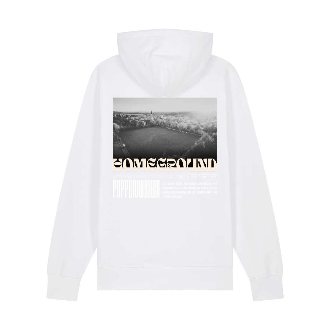 SVP - Hoodie Homeground Weiß mit Weißem Druck