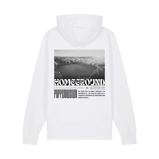 SVP - Hoodie Homeground Weiß mit Schwarzem Druck