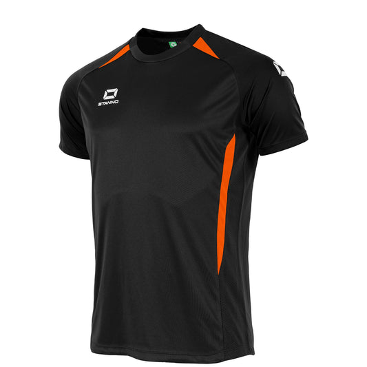 Stanno - Stadio T-Shirt Unisex Schwarz/ Orange
