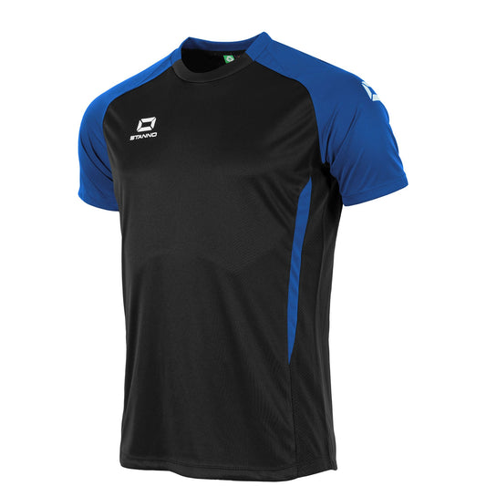 Stanno - Stadio T-Shirt Unisex Schwarz/ Royal Blau