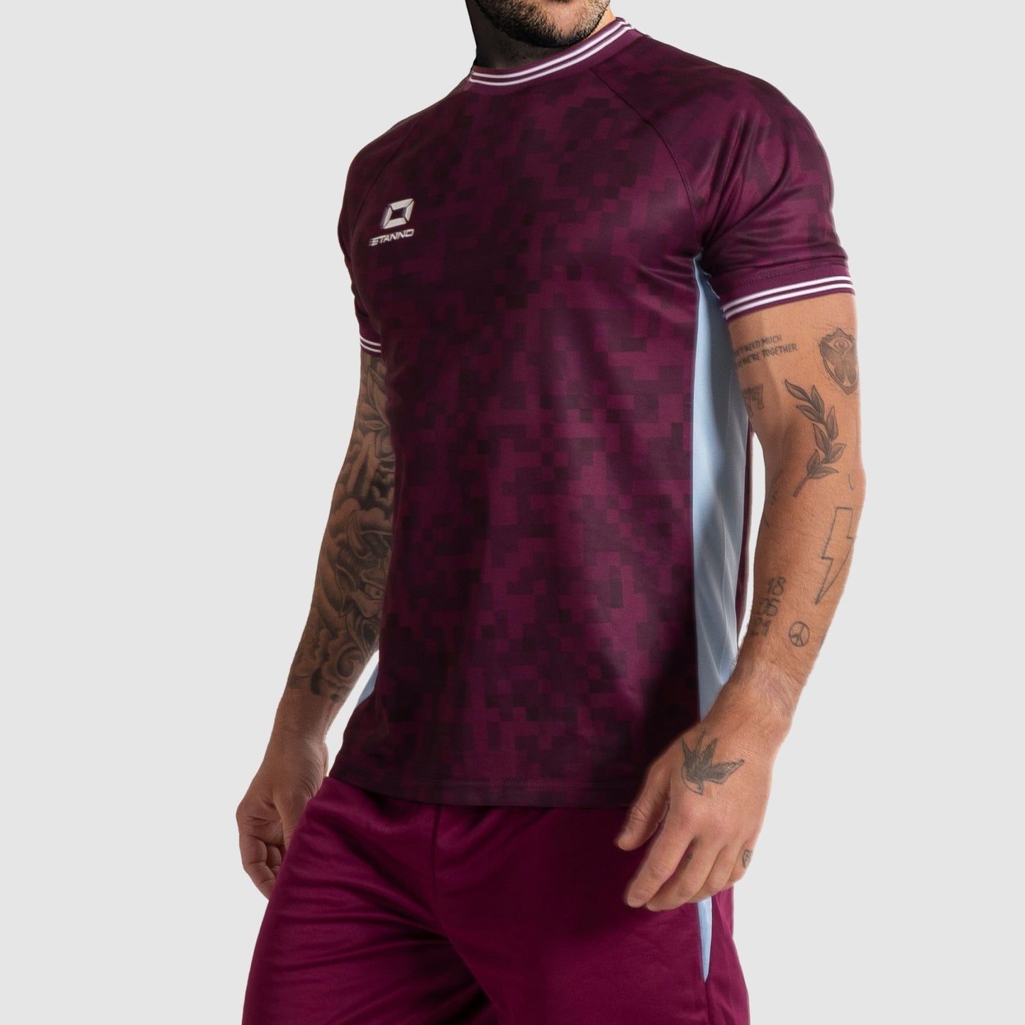 Stanno - Pixel Trikot Unisex Burgunder