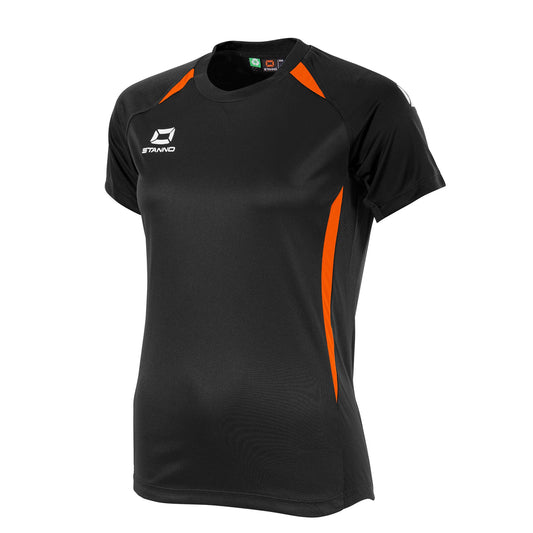 Stanno - Stadio T-Shirt Damen Schwarz/ Orange